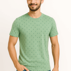 Half Sleeves Round Neck Men's Printed T-shirt